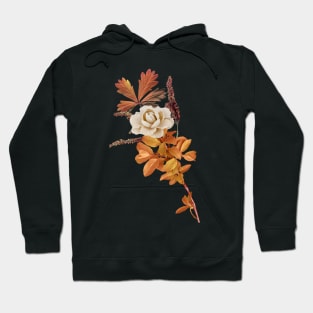 Rose Made With Dried Leaves Hoodie